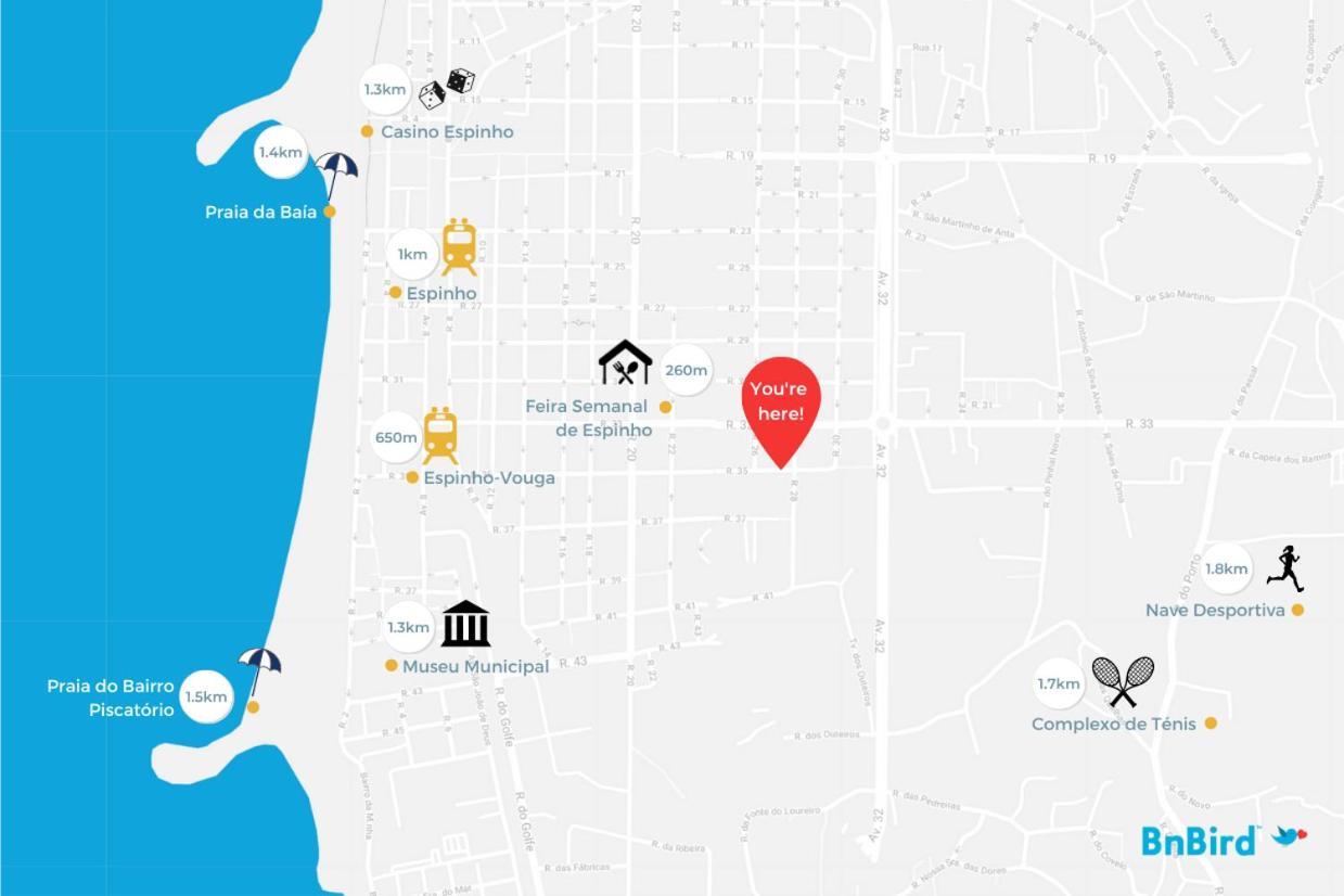 شقة Espinho Sunshine Flat المظهر الخارجي الصورة